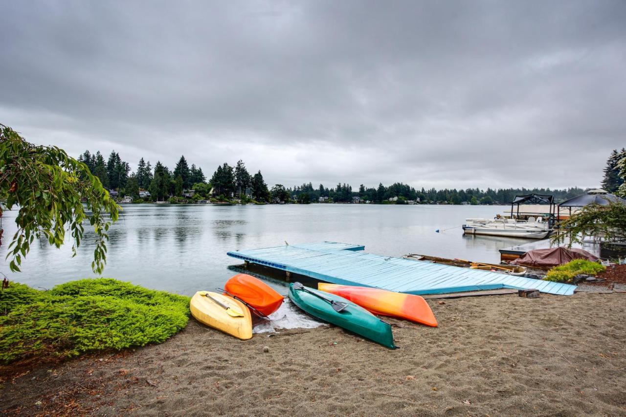 Tacoma Home On Steilacoom Lake With Dock! Exteriér fotografie