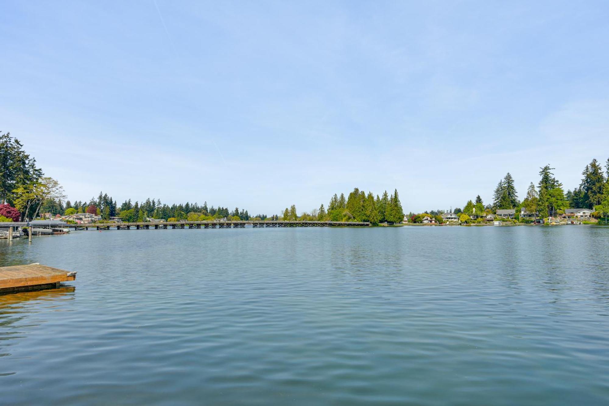 Tacoma Home On Steilacoom Lake With Dock! Exteriér fotografie