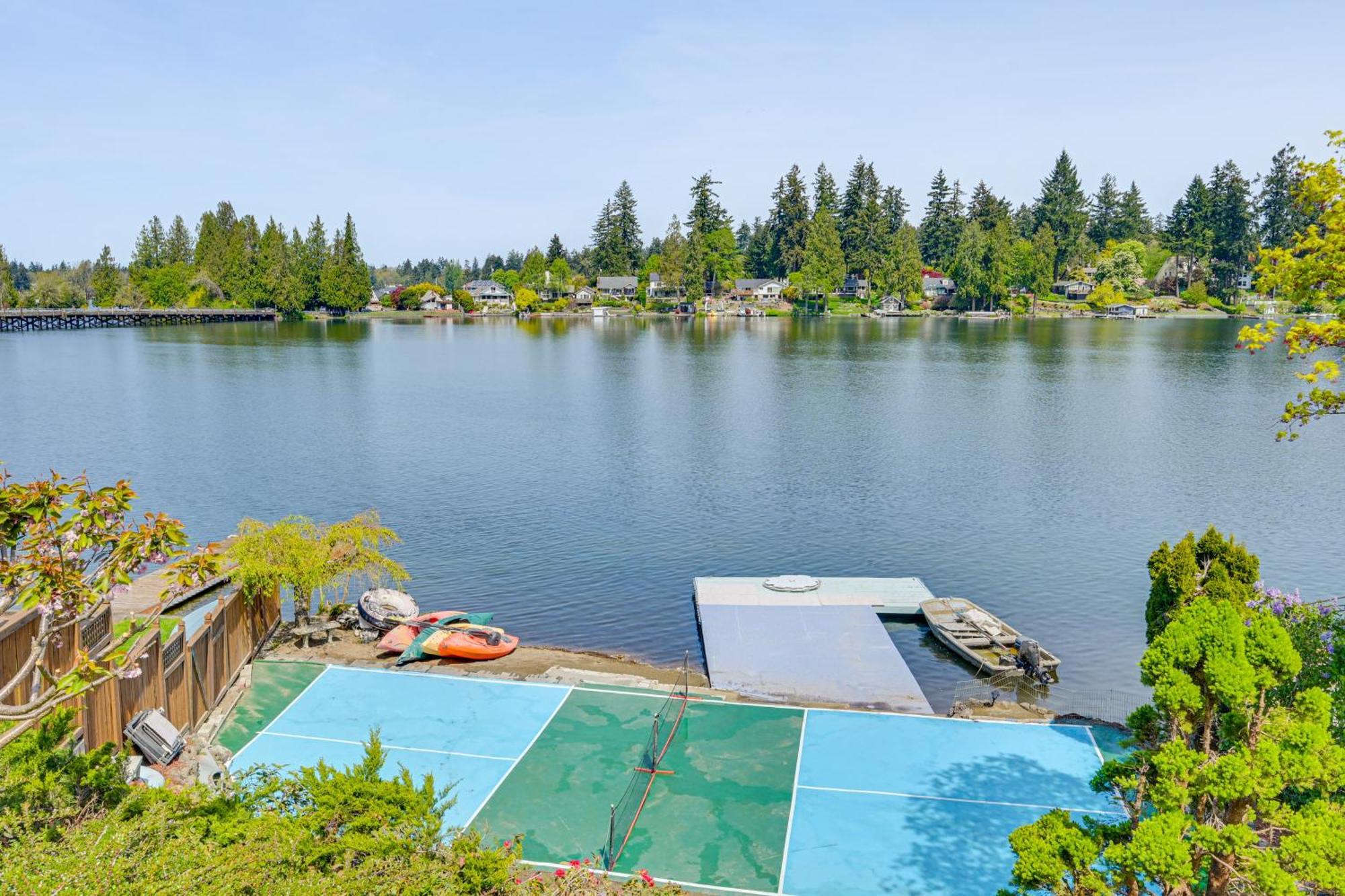 Tacoma Home On Steilacoom Lake With Dock! Exteriér fotografie